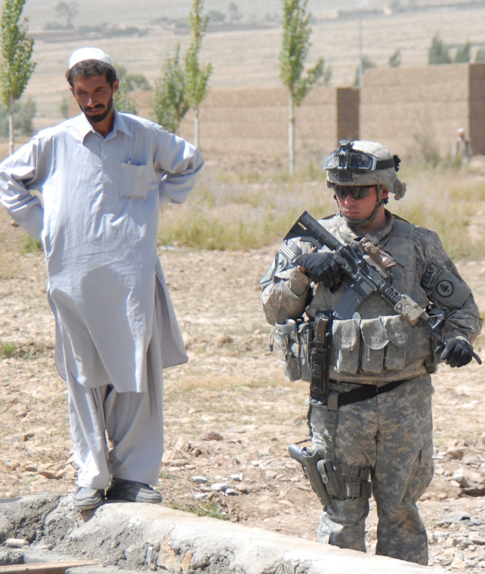 Army Sergeant Oversees Quality Inspection of Cool-Storage Facility in Afghanistan