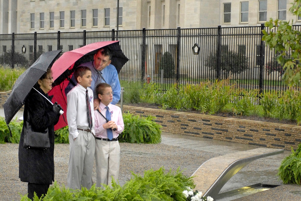 Regan Howell and Sons Attend 8th Anniversary Pentagon 9/11 Memorial