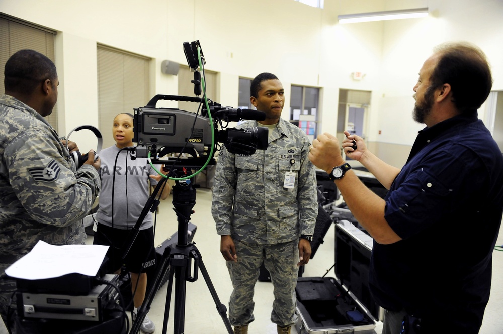 Military Broadcasters Prepare for Holiday Greetings Overseas