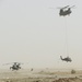 Chinook Helicopter Conducts Sling-Load Operation in Iraq
