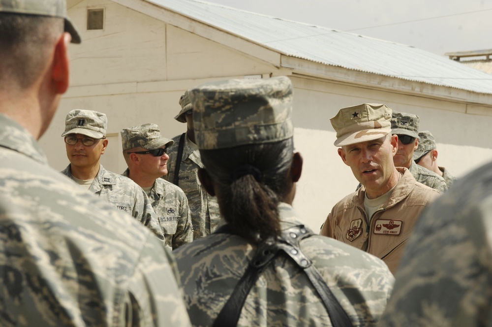 Air Force General Praises Airmen at Remote Afghan Base