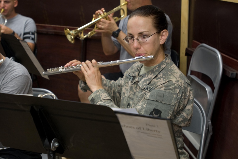 National Guard Flutist Performs for Troops in Iraq