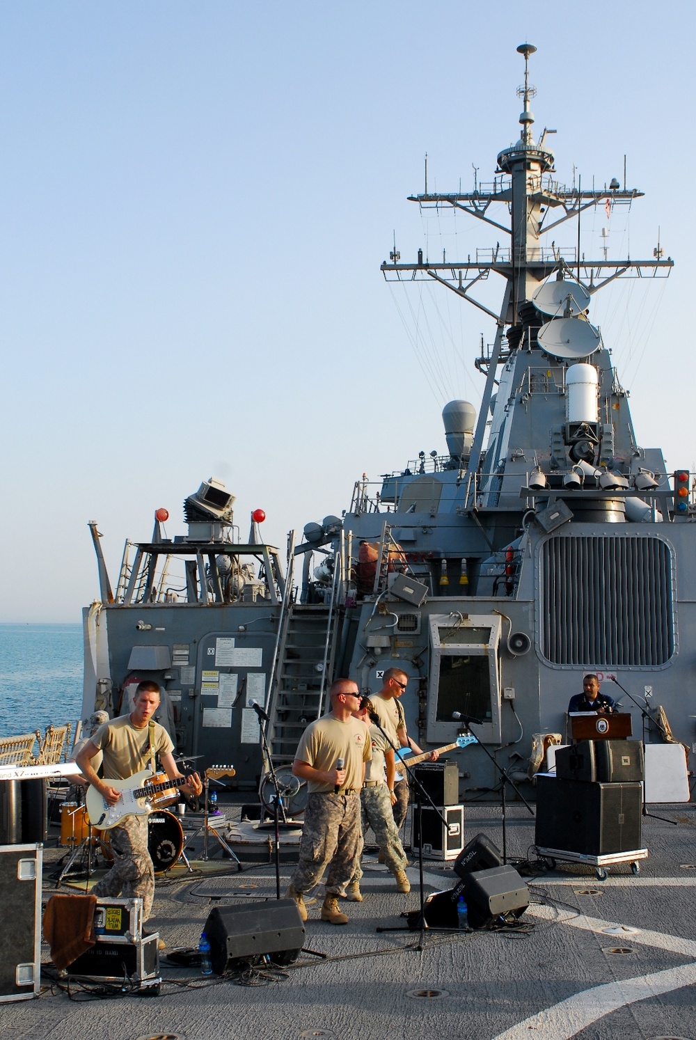 National Guard Band Brings Music to Sailors in Persian Gulf