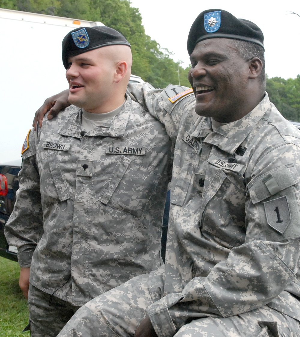 Army Officer Promotes Battle Buddy Who Saved His Life