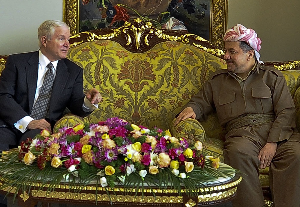 U.S. Defense Secretary Meets with Kurdish Regional President in Iraq