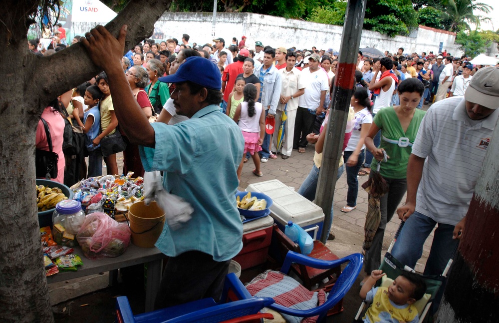 Hundreds Seek Medical Care from Navy Hospital Ship in Nicaragua