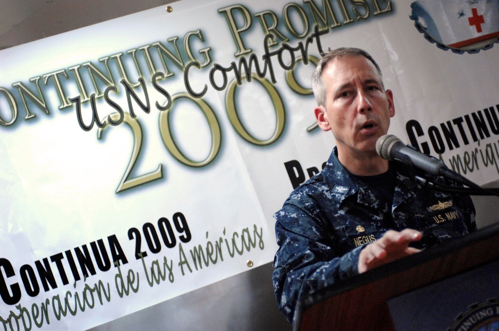 Navy Captain Discusses Comfort's Humanitarian Mission in Nicaragua
