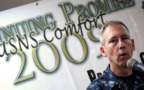 Navy Captain Discusses Comfort's Humanitarian Mission in Nicaragua