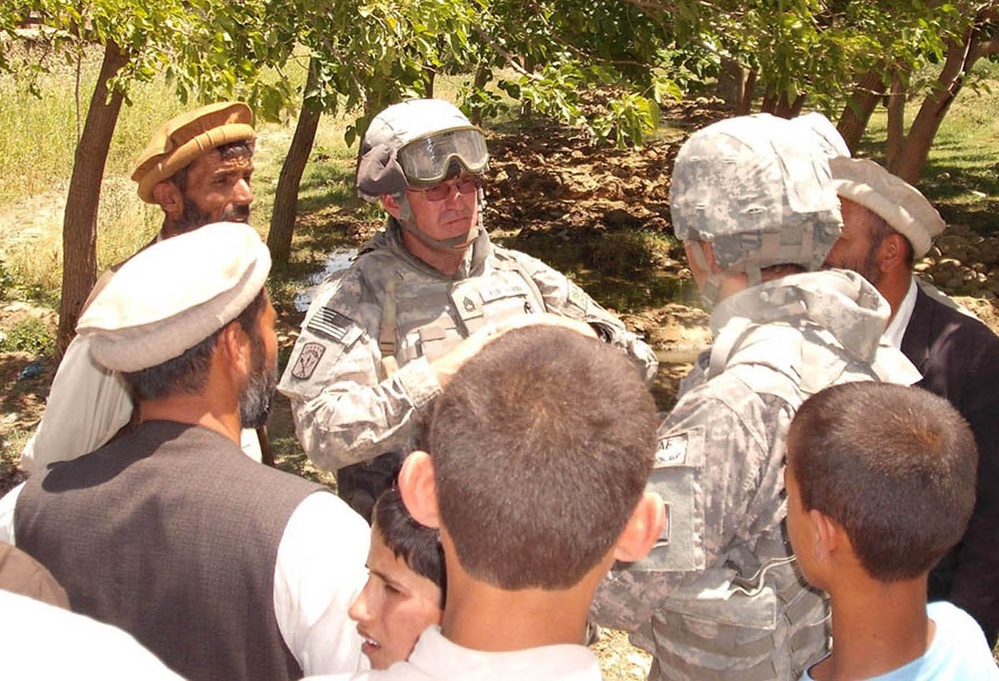Army Sergeant Meets with Afghan Farmers to Discuss Agriculture
