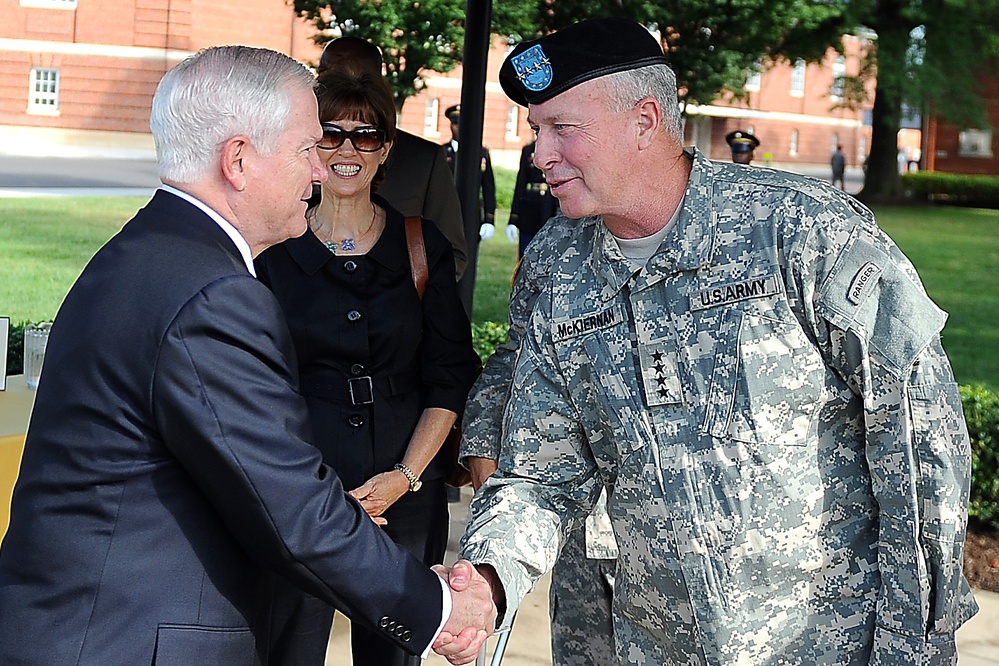 Gates Honored at Retirement Ceremony, Served with Afghanistan Commander McKiernan