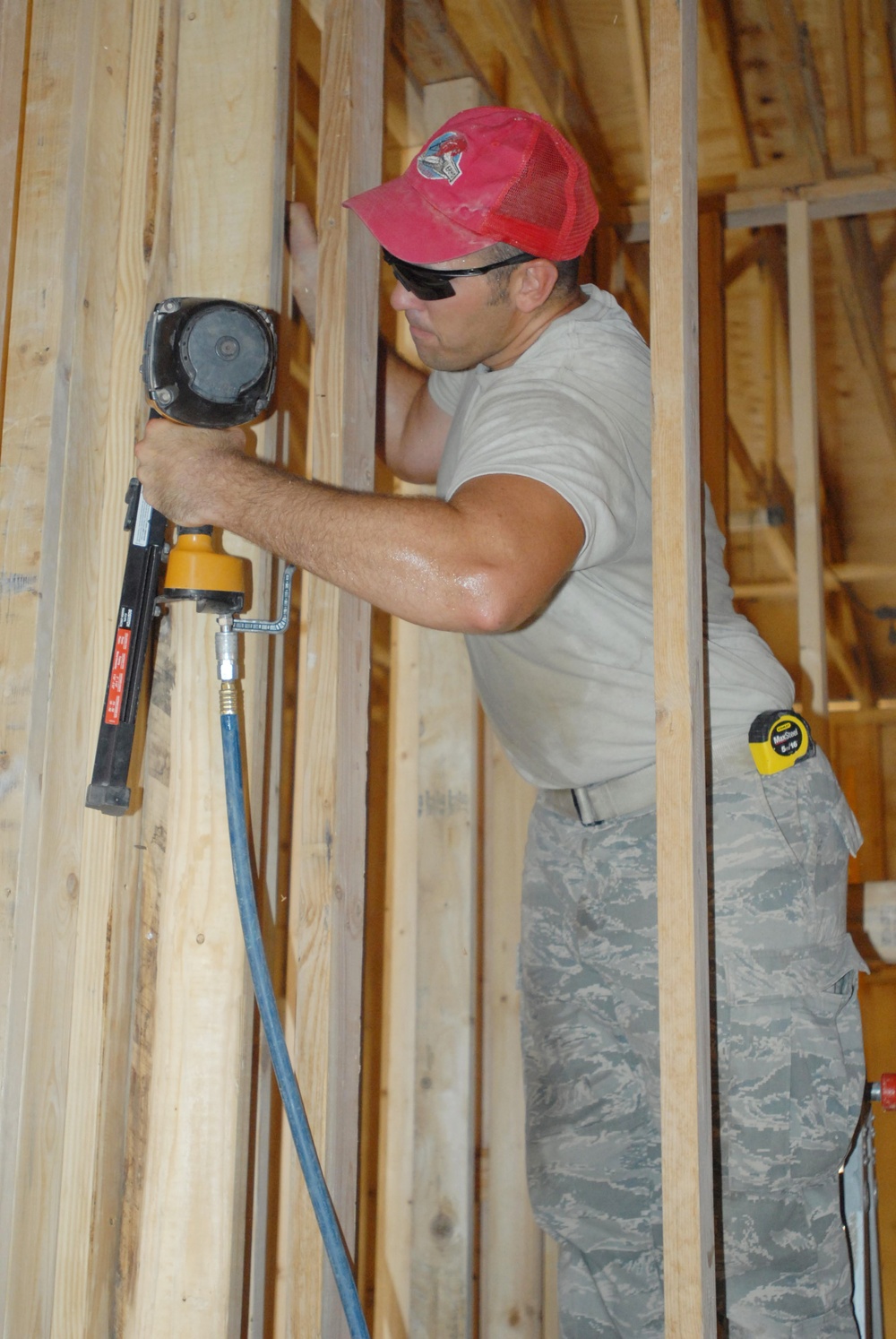 Air Force Airman Builds New Hall for Red Bull Band in Iraq