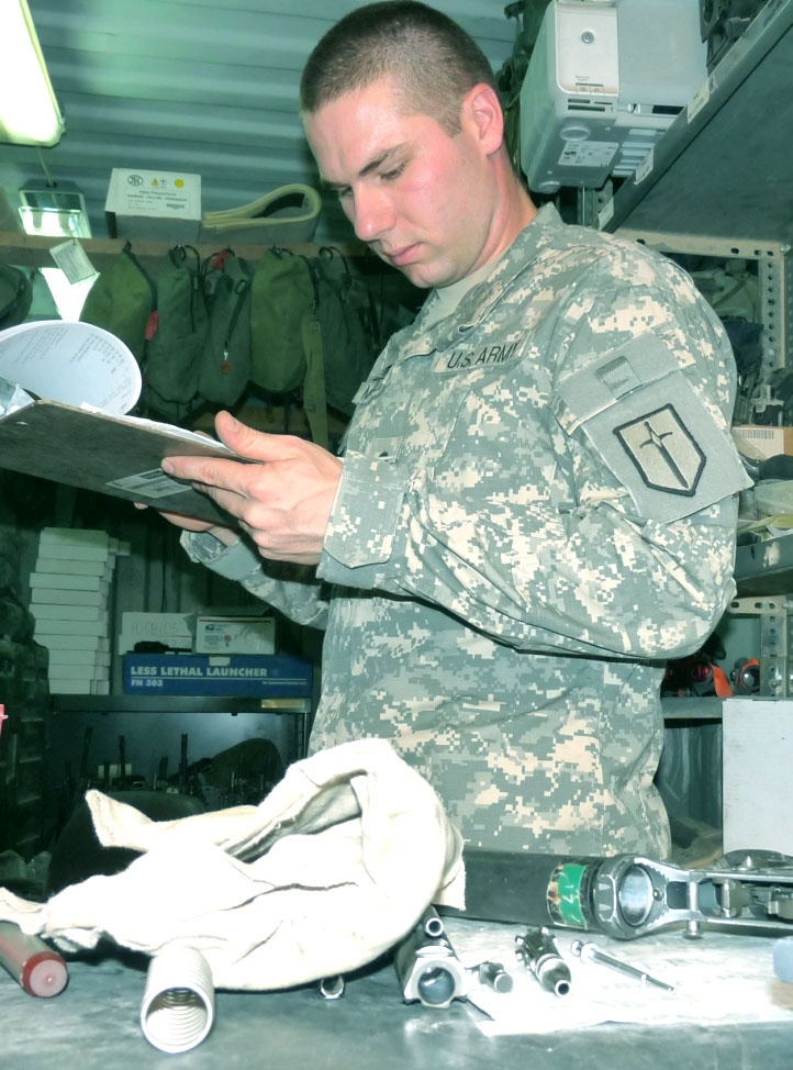 Army Spc. Madden Receives Battlefield Promotion in Iraq