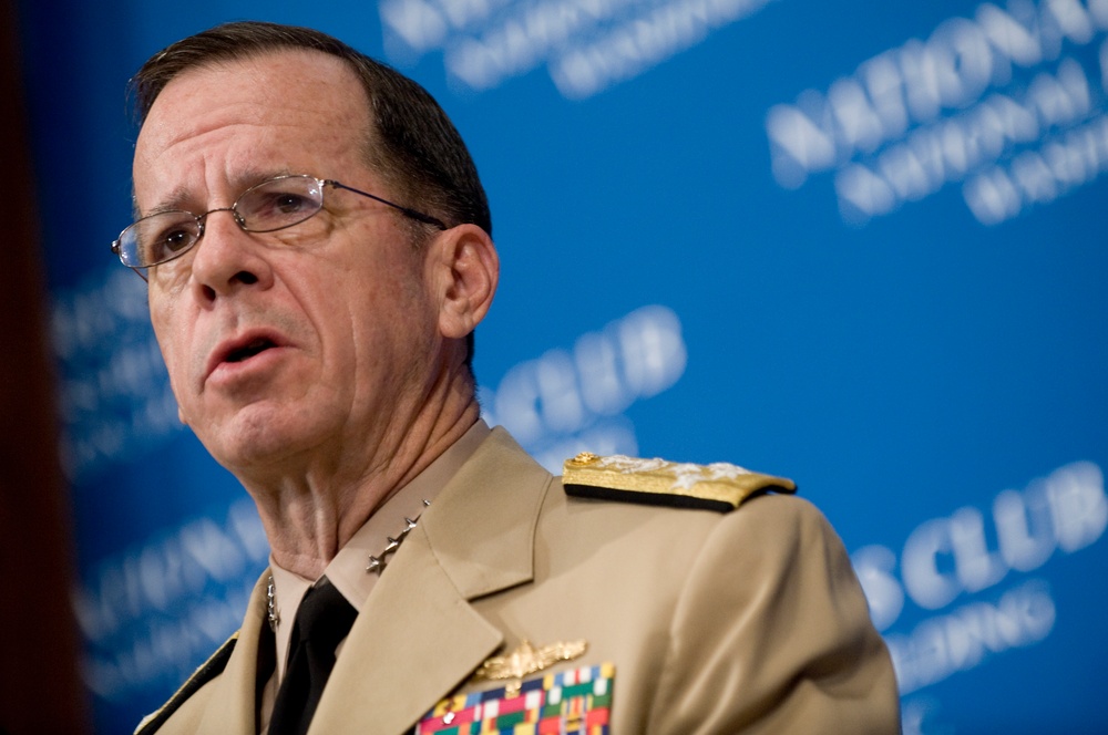 Mullen Addresses National Press Club on Military Matters