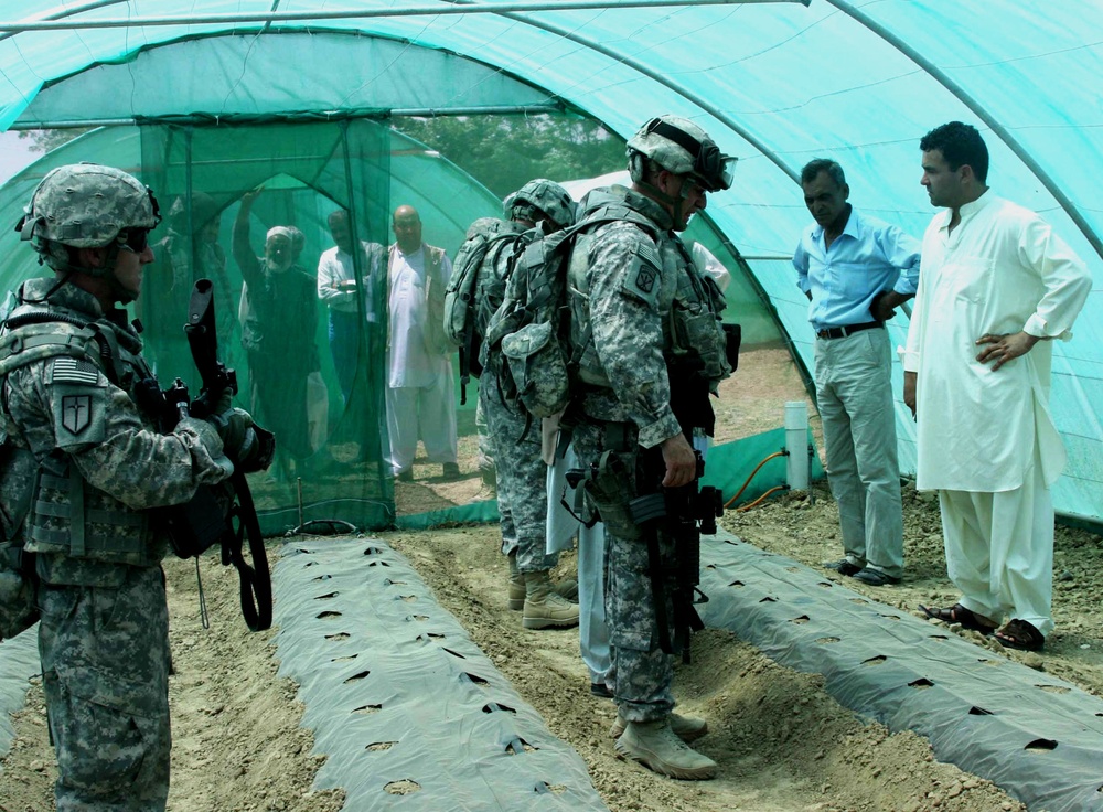 Nebraska National Guard Meets with Afghan Landowners in Bagram District