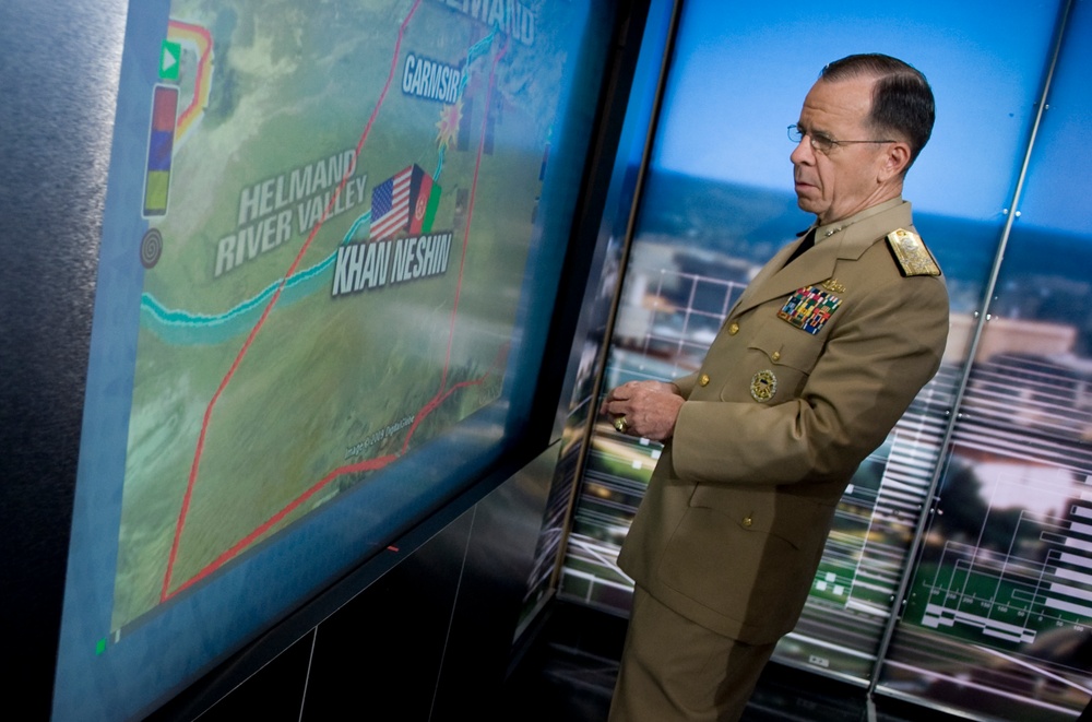 Mullen Outlines Afghanistan Operations on CNN 'Magic Wall'