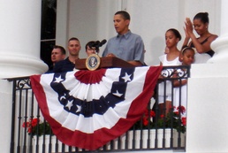 Obama Celebrates Independence Day with Military Families at White House