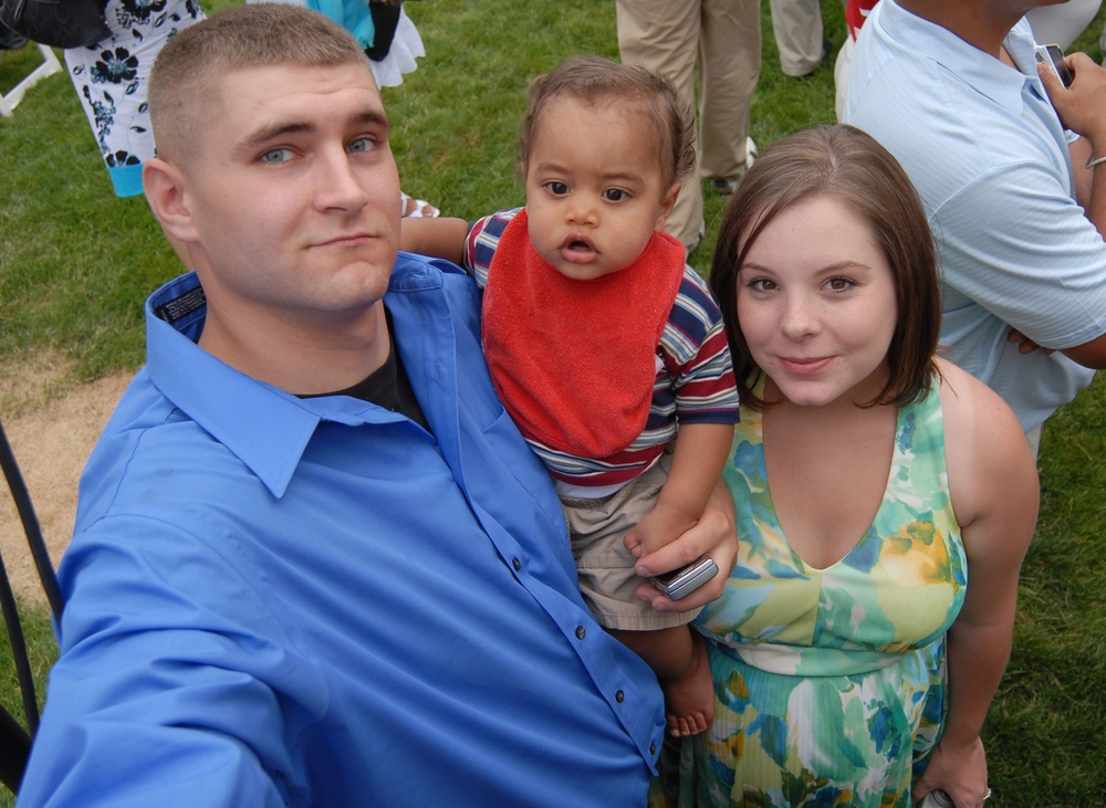 Marine Family Celebrates Independence Day at White House