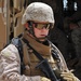 Marine Gunnery Sgt. Provides Security for Brig. Gen. During Iraq Visit