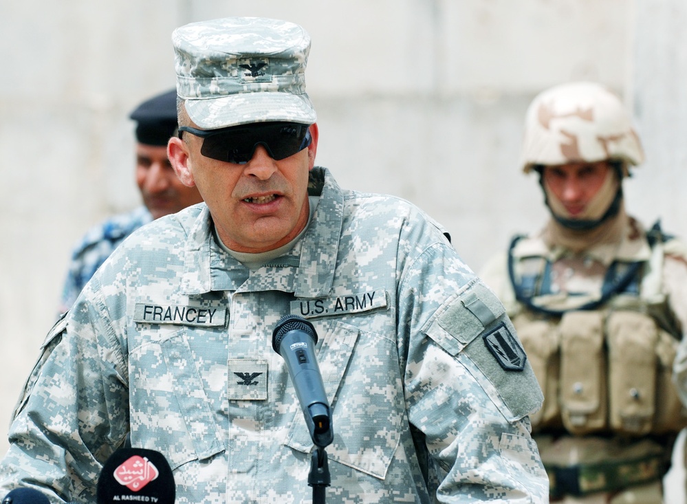 Army Colonel Speaks at Iraq Security Station Transfer Ceremony