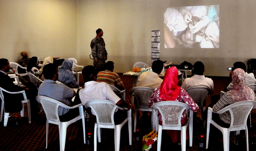 U.S. Army Doctor Leads Neonatal Resuscitation Training in Iraq