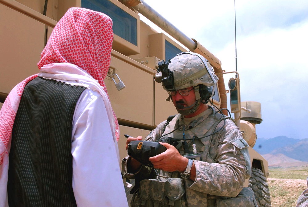 Army Sgt. Collects Afghan's Personal Data for Identification System