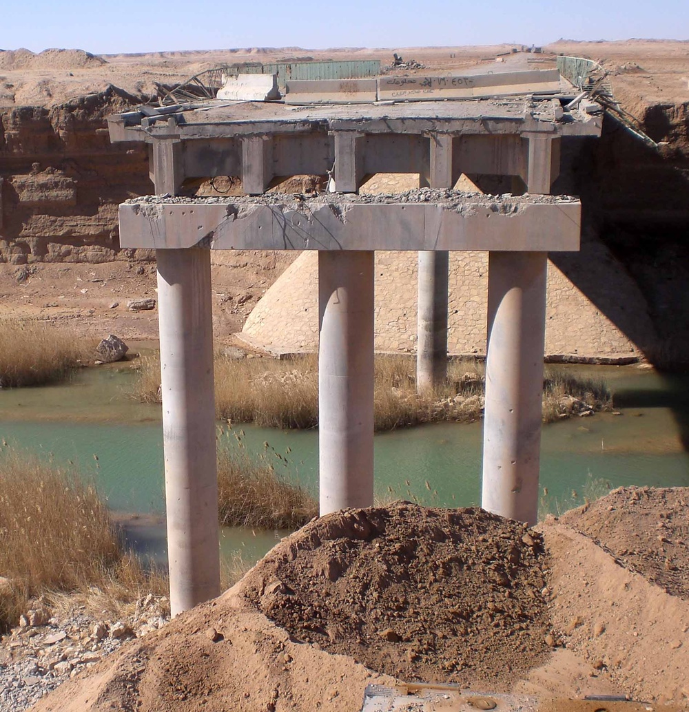 Mujarrah Canal Bridge in Iraq Restored After 2007 Vehicle Bomb Damage
