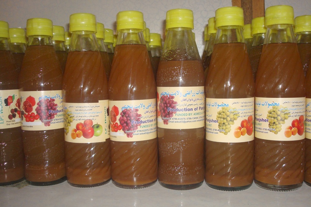 Panjshir Fruit Juices Debut at Food Processing Center Opening