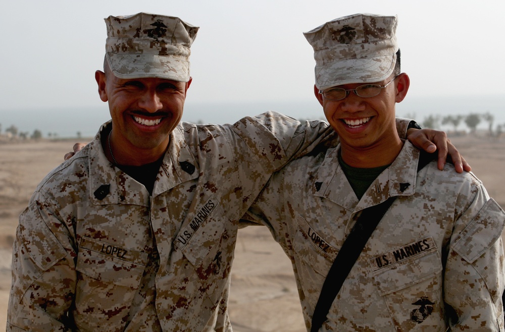 Father and Son Marines Serve Together in Iraq