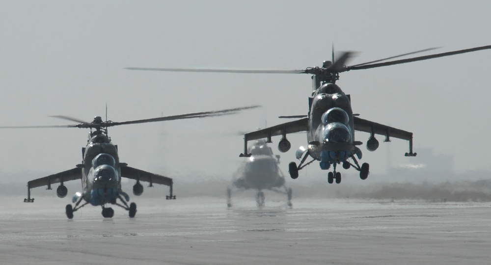 Afghan Army Air Corps Conducts Gunnery Training at Kabul Airport