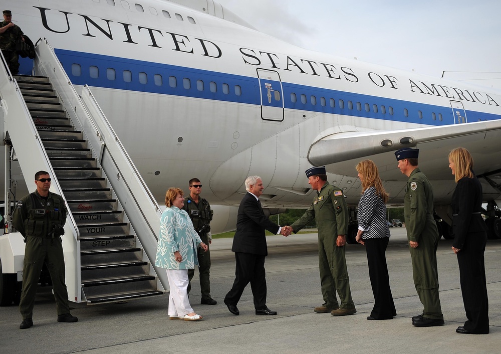 Defense Secretary Gates Visits Elmendorf Air Force Base in Alaska