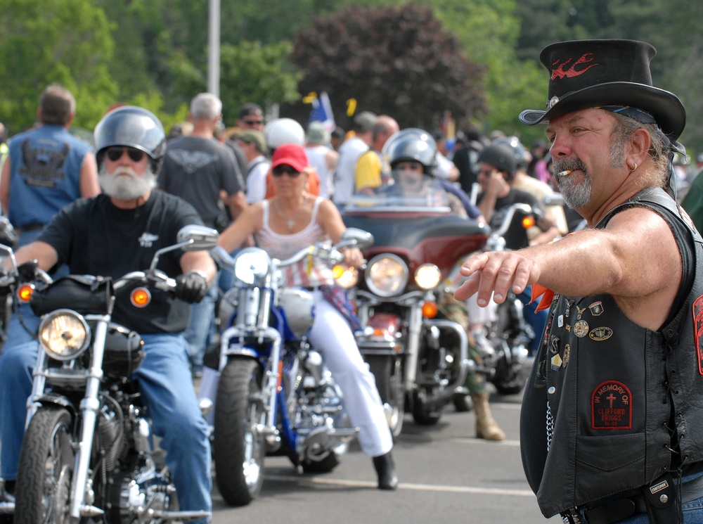 Thousands of Bikers Gather for Rolling Thunder Rally in Washington, D.C.
