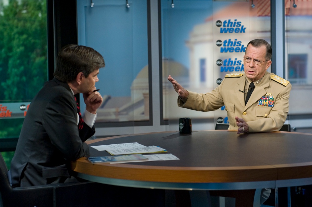 Mullen Discusses Military Issues on ABC's This Week