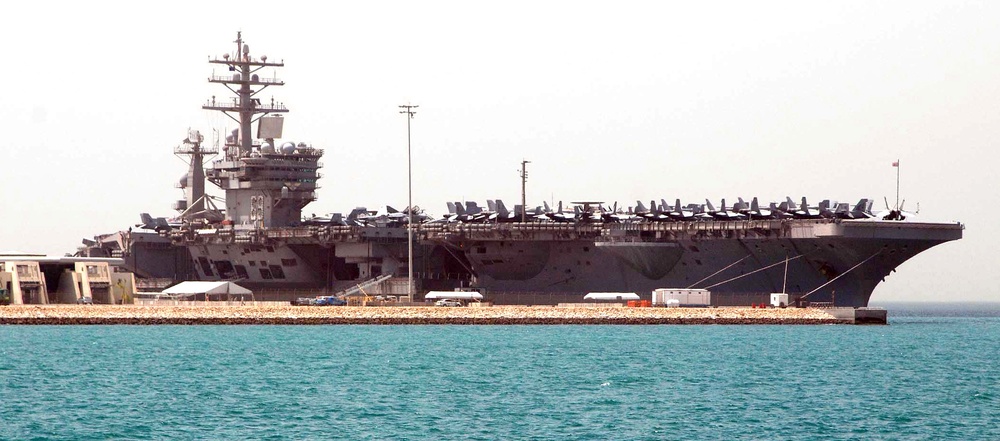 U.S. Aircraft Carrier Docks in Bahrain for First Time Since 1948