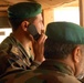 Afghan National Army Forward Observer Calls in Training at Forward Operating Base Airborne