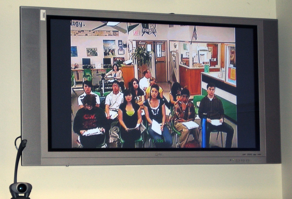 Olympian High School Seniors Connect with Army Colonel via Video Conference
