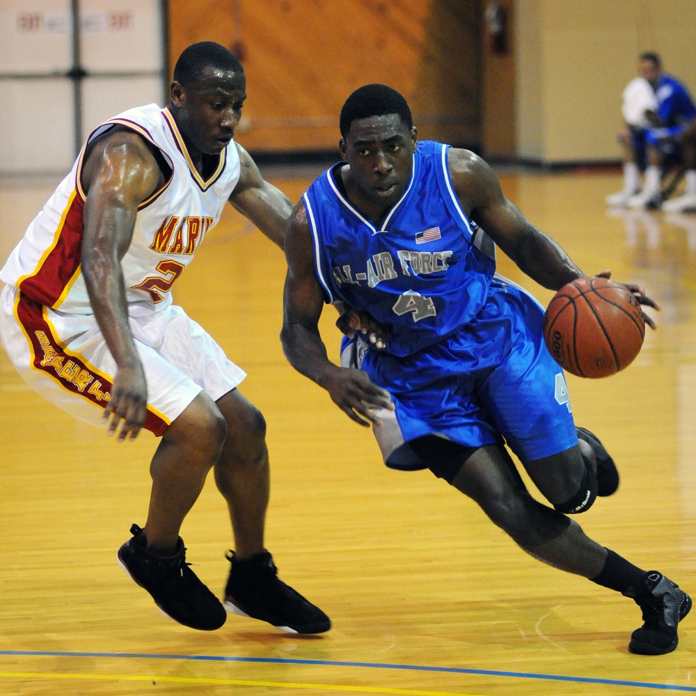 Air Force Tops Marines in Gold Medal Basketball Game