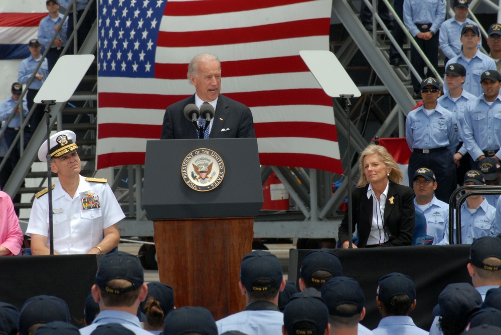 Vice President Biden Visits USS Ronald Reagan Ahead of Deployment
