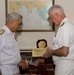 Indian and U.S. Naval Chiefs Exchange Gifts in New Delhi
