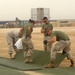 Marines Build Helicopter Landing Pad at Forward Operating Base in Afghanistan
