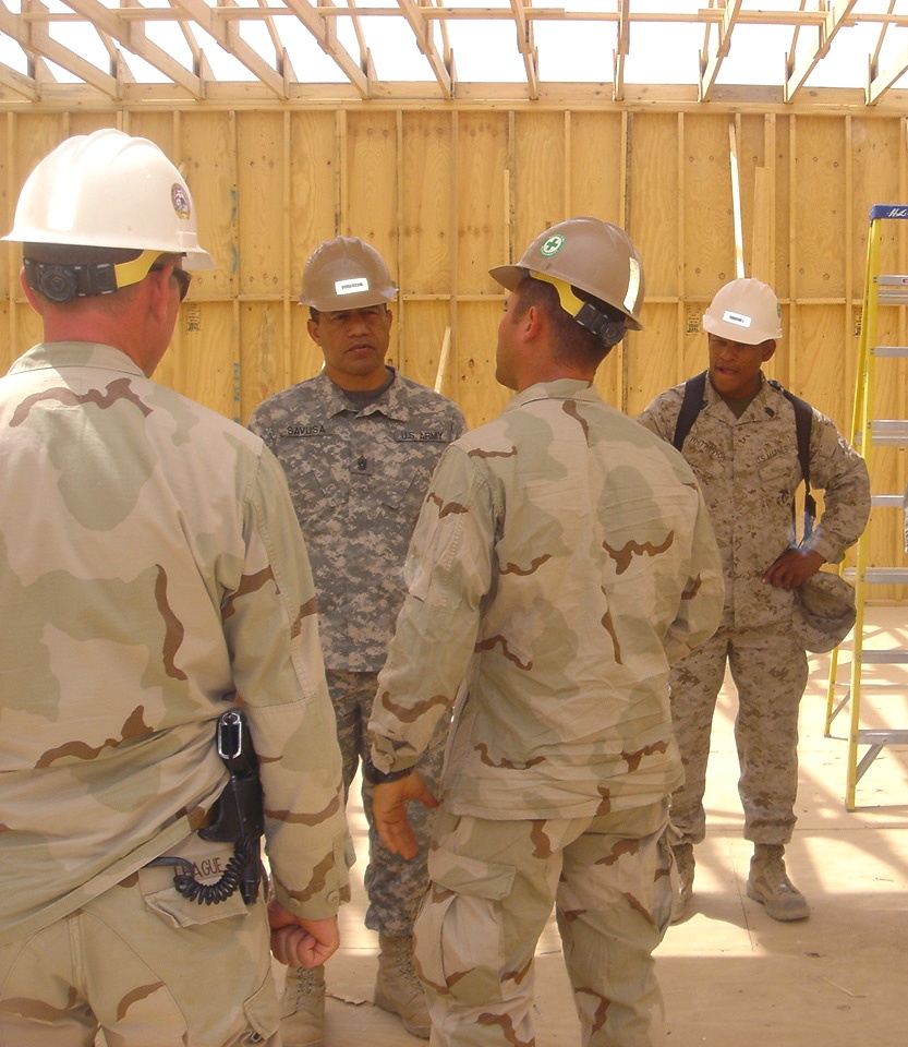 Seabees Brief Afghan Command Sergeant Major on Infrastructure Projects