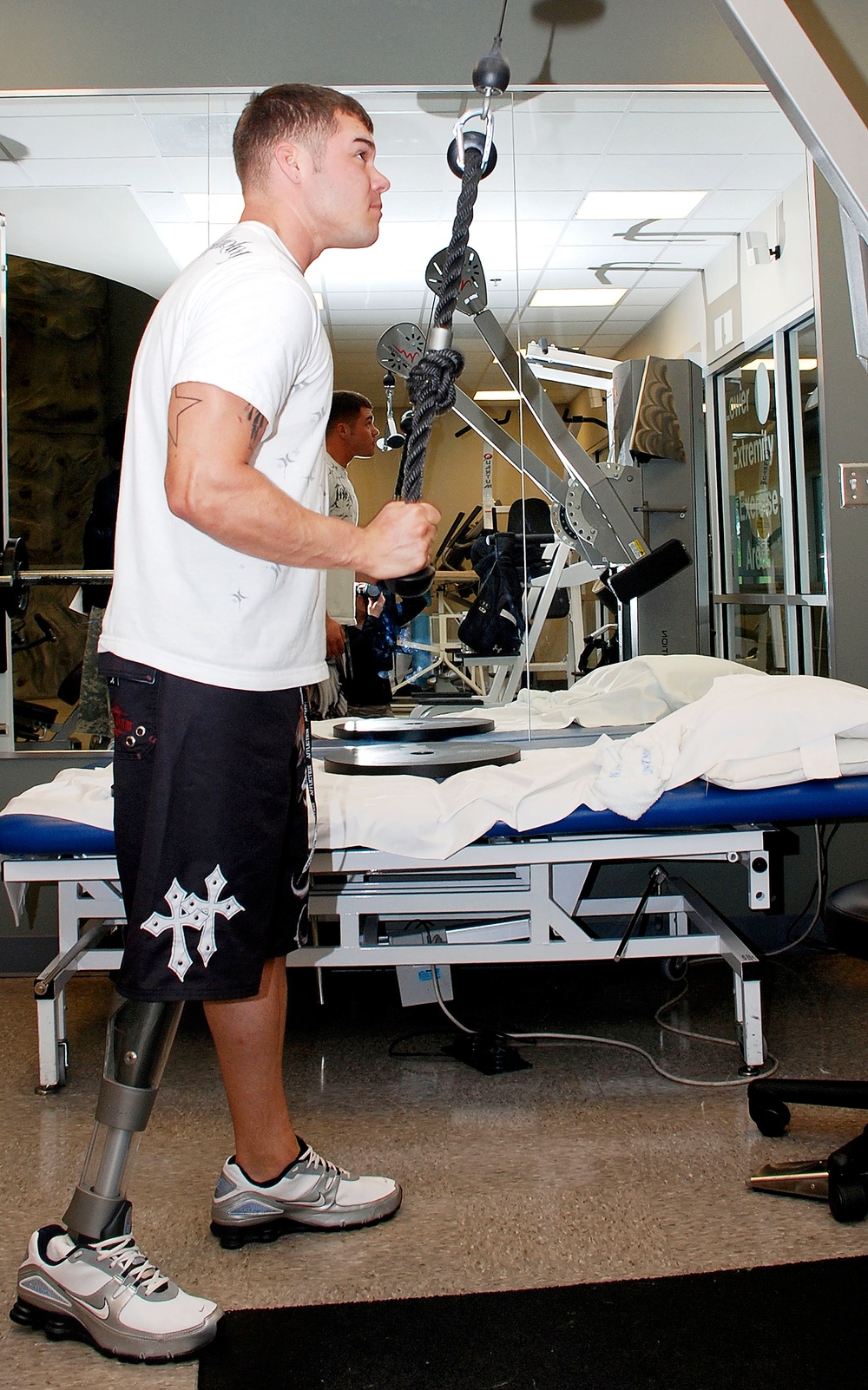 Wounded Warrior Recovers at Military Advanced Training Center