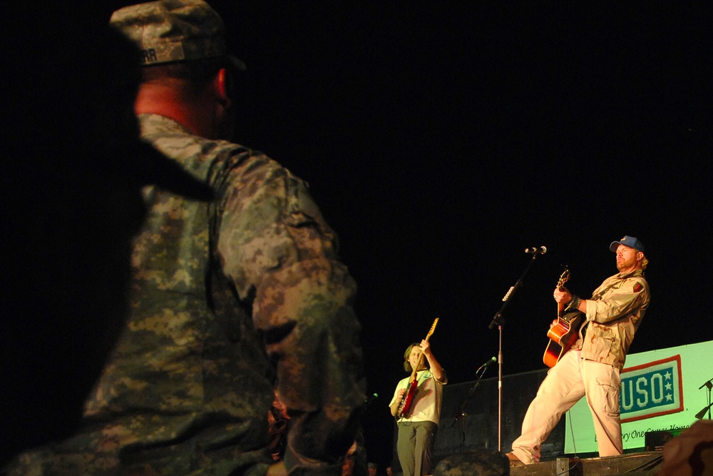 Toby Keith Performs for Troops at Bagram Air Field in Afghanistan