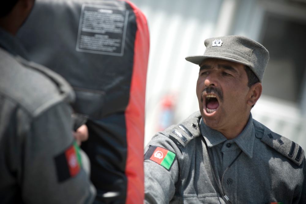 Afghan Police Recruits Train at Central Facility in Kabul