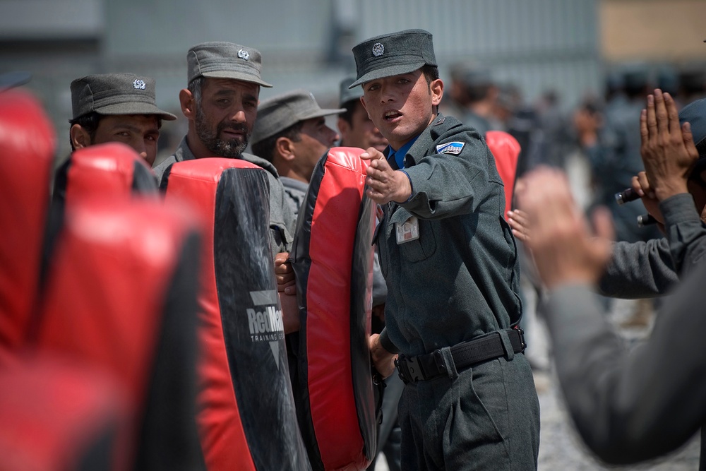 Afghan Police Recruits Train at Central Facility in Kabul