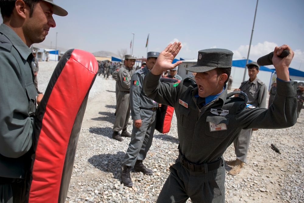 Afghan Police Recruits Train at Central Facility in Kabul