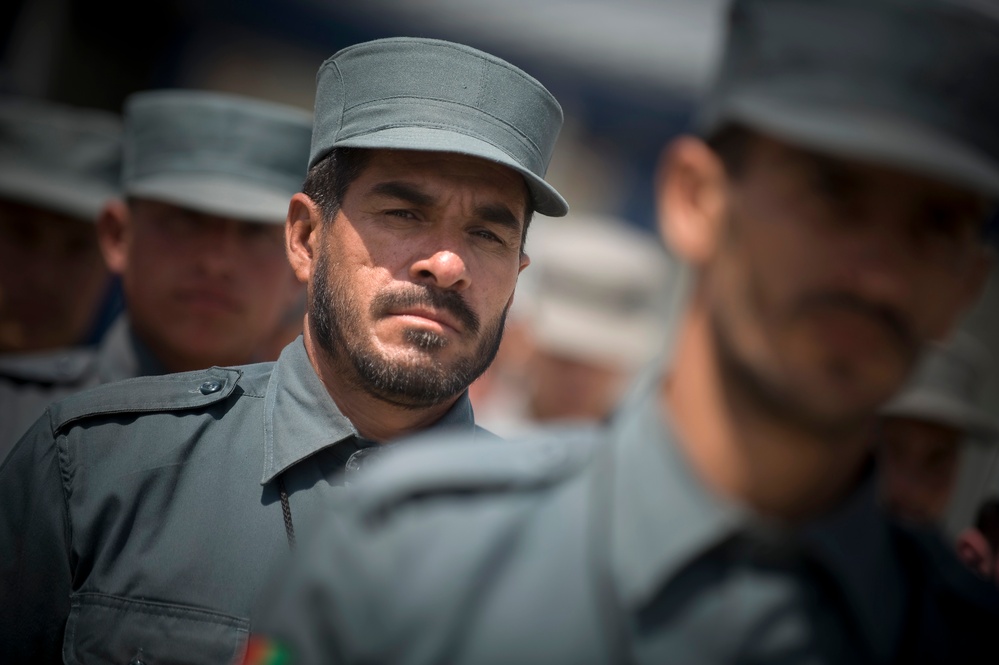 Afghan National Police Recruits Train at Central Training Center in Kabul