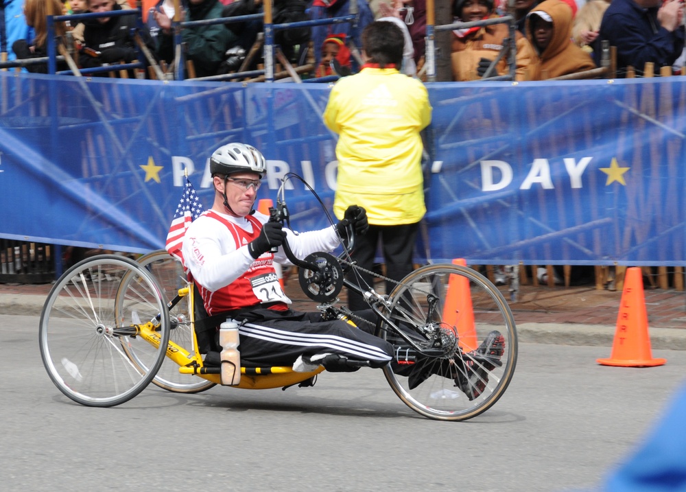 Disabled Veteran Completes Boston Marathon on Hand Bike