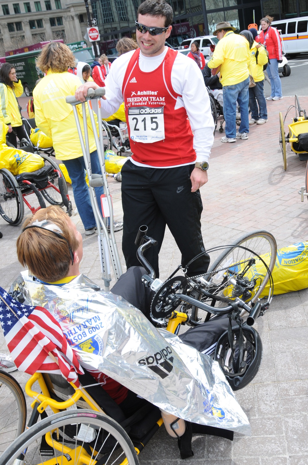 Wounded Warriors Conquer Boston Marathon on Hand Bikes