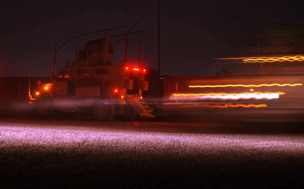 Soldiers Maintain Vital Supply Lines in Combat Zone