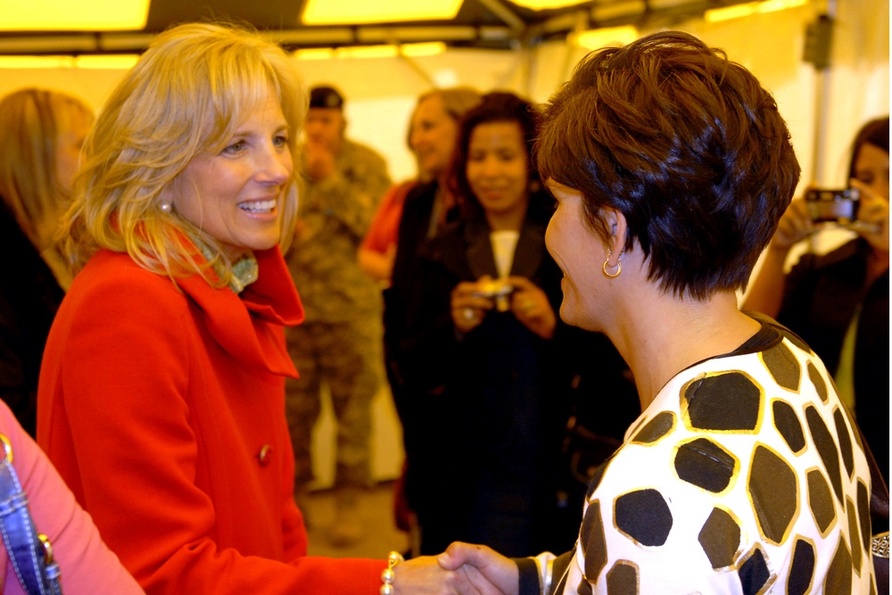 Jill Biden Visits Families of Redeployed XVIII Airborne Corps Soldiers
